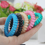 Fashion Cute Candy Color Hair Jewelry Headbands Telephone Line Hair Rope for Women Hair Band