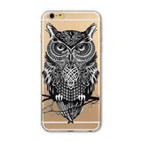 Cat Owl Rabbit Printed Mobile Phone Cover