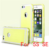 Ultra Thin Shockproof Rubber PC Gel TPU Hybrid iPhone Cover