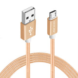 VOXLINK 1m/2m/3m Nylon Braided Micro USB Cable Charging Sync Data USB Cable For iphone 7 6 6s Plus 5s ipad mini Samsung HTC LG