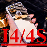 High Quality Fashion Deluxe Electroplating Mirror TPU Clear Soft Phone Cover