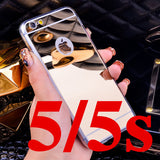 High Quality Fashion Deluxe Electroplating Mirror TPU Clear Soft Phone Cover