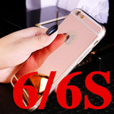 High Quality Fashion Deluxe Electroplating Mirror TPU Clear Soft Phone Cover