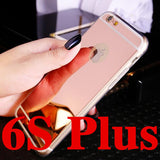 High Quality Fashion Deluxe Electroplating Mirror TPU Clear Soft Phone Cover