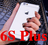 High Quality Fashion Deluxe Electroplating Mirror TPU Clear Soft Phone Cover