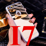 High Quality Fashion Deluxe Electroplating Mirror TPU Clear Soft Phone Cover