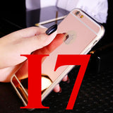 High Quality Fashion Deluxe Electroplating Mirror TPU Clear Soft Phone Cover