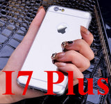 High Quality Fashion Deluxe Electroplating Mirror TPU Clear Soft Phone Cover