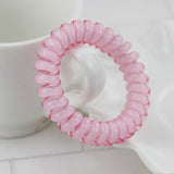 Fashion Cute Candy Color Hair Jewelry Headbands Telephone Line Hair Rope for Women Hair Band