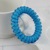 Fashion Cute Candy Color Hair Jewelry Headbands Telephone Line Hair Rope for Women Hair Band