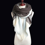 Za Fashion Winter Scarf For Women Scarf Cashmere Warm Plaid Pashmina Scarf Luxury Brand Blanket Wraps Female Scarves And Shawls