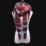 Za Fashion Winter Scarf For Women Scarf Cashmere Warm Plaid Pashmina Scarf Luxury Brand Blanket Wraps Female Scarves And Shawls