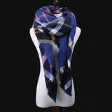 Za Fashion Winter Scarf For Women Scarf Cashmere Warm Plaid Pashmina Scarf Luxury Brand Blanket Wraps Female Scarves And Shawls