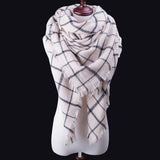 Za Fashion Winter Scarf For Women Scarf Cashmere Warm Plaid Pashmina Scarf Luxury Brand Blanket Wraps Female Scarves And Shawls