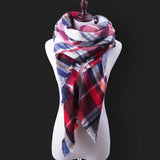 Za Fashion Winter Scarf For Women Scarf Cashmere Warm Plaid Pashmina Scarf Luxury Brand Blanket Wraps Female Scarves And Shawls