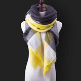 Za Fashion Winter Scarf For Women Scarf Cashmere Warm Plaid Pashmina Scarf Luxury Brand Blanket Wraps Female Scarves And Shawls