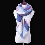 Za Fashion Winter Scarf For Women Scarf Cashmere Warm Plaid Pashmina Scarf Luxury Brand Blanket Wraps Female Scarves And Shawls