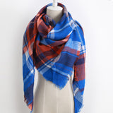 2016 Brand Cashmere Design Triangle Scarf Plaid Fashion Warm in Winter Shawl For Women pashmina shawl M8062