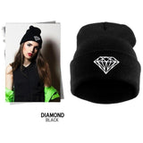 VOGUE Diamond bad hair day knit bonnet winter hat beanies for men women,femme ski skullies,gorros de lana hombre mujer invierno