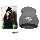 VOGUE Diamond bad hair day knit bonnet winter hat beanies for men women,femme ski skullies,gorros de lana hombre mujer invierno