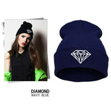 VOGUE Diamond bad hair day knit bonnet winter hat beanies for men women,femme ski skullies,gorros de lana hombre mujer invierno