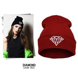 VOGUE Diamond bad hair day knit bonnet winter hat beanies for men women,femme ski skullies,gorros de lana hombre mujer invierno