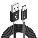 VOXLINK Micro USB Cables 0.5M 1M 2M 3M Metal Braided Cord Data Sync Wire Charger For Samsung Galaxy Xiaomi HTC Android phones