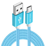 VOXLINK Micro USB Cables 0.5M 1M 2M 3M Metal Braided Cord Data Sync Wire Charger For Samsung Galaxy Xiaomi HTC Android phones