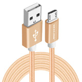 VOXLINK Micro USB Cables 0.5M 1M 2M 3M Metal Braided Cord Data Sync Wire Charger For Samsung Galaxy Xiaomi HTC Android phones