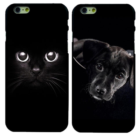 Black Cat & Dog iPhone Cover